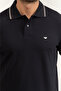 Men's Polo Neck T-Shirt Navy Blue - 5