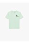 Palm Printed Short Sleeve Crew Neck Cotton T-Shirt - 3