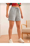 Women's 3-Pack Shorts Set - Black Gray Navy Blue High Waist Cotton Sports Shorts - Basic Casual Shorts - 4
