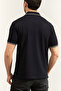 Men's Polo Neck T-Shirt Navy Blue - 4