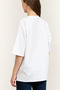 Ss Oversize Ck Ny Tee Women's Crew Neck T-Shirt White - 4