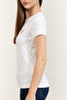 Mini Triangle Women's Slim Fit T-Shirt White - 3