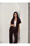 Women's Short Sleeve Stone Detailed Modal Fabric Tracksuit Set - 4