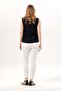 Sleeveless Ceylan Şile Bezi Summer Lace Short Blouse Black Syh - 2