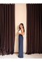Women's High Waist Wide Leg Flowy Palazzo Pants with Pleated Detail on the Front - 3