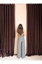 Women's High Waist Wide Leg Flowy Palazzo Pants with Pleated Detail on the Front - 3