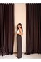 Women's High Waist Wide Leg Flowy Palazzo Pants with Pleated Detail on the Front - 3