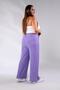 Women's Plus Size Glittery Loose-Fit Trousers Purple - 5