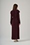 2043 Stone Embellished Silk Cupra Dress with Shoulder Detail - 4