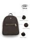 Midi Women's Genuine Leather Backpack - 5