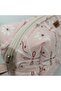Women's Floral Patterned Makeup Bag - Fluffy Bag Organizer, Skincare Bag, 100% Cotton - 4
