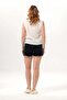 Sleeveless Cunda Crew Neck Summer Embroidered Muslin Blouse Off-White Krkbyz - 2