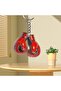 2D Flat Acrylic Simulation Boxing Glove Pendant Keychain Car Rearview Mirror Pendant Boxing Fan Gift - 3