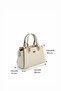 Sand - Sand Beige Crow's Feet Plaid Women's Handbag Sp1281 - 3