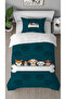 Cute Dog Patterned Digital Printed Special Design Single Duvet Cover Set Without Sheets