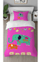 Authentic Elephant Flower Patterned Digital Printed Special Design Single Person Stylish Duvet Cover Set Without Sheets