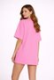 Unisex Oversize Pink Miami Text Printed T-Shirt 100% Cotton Casual Daily Streetwear Trend T-Shirt - 4