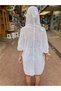 White Color Hooded Mercerized Cardigan - 4
