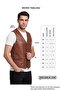 Taba Classic Men's Genuine Leather Vest - 6