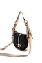 Black - Women's Shoulder Bag with S.Nut Logo Sp1270 - 5