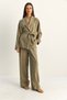 Women's Çağla Belted Kimono Elastic Waist Pocket Detailed Loose Palazzo Trousers Modal Set 9422 60286156 - 4