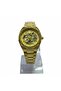 Legacy Skeleton Automatic Watch for Men Stainless Steel Gold Strap Transparent Dial - 2