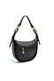 Black - Women's Shoulder Bag with Black Logo Sp1270 - 4