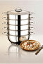 Dumpling Cooking Pot Stainless Steel 30 cm Steam Cooker Uzbek Kazakh Dumpling 5-Layer Pot - 4