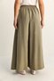 Women's Green Diagonal Modal Pantskirt with Pocket Detail 3312 60286141 - 6