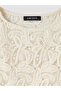 Ecru bicycle collar lace blouse from gülis clothing - 3