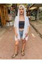 White Color Hooded Mercerized Cardigan - 3