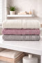 Durul Doğan Cotton 3-Piece Hand and Face Towel Set Daily, Dowry Towel Set