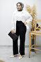 High Waist Trousers with Pockets Tsd260157 Black - 5