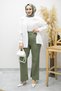 High Waist Trousers with Pockets Tsd260157 Khaki - 3