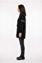 Long Sleeve Lace-Up V-Neck Summer Tunic Black Syh - 3