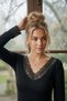 Women's V-Neck Lace Detailed Back and Chest Decollete Bodysuit - 4