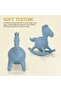 Silicone Baby Teether, BPA-Free Gum Soother, Easy Grip, 6–12 Months Blue - 5