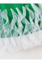 Girls Mesh Detail Hem Raglan Sleeve Dress - 5