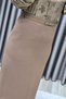 Women's Clothing Plus Size Belted Hidden Slit Detailed Lined Crepe Fabric Skirt - 4