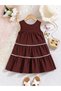 Girls Lace Detail Sleeveless Tiered Dress - 2