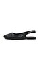 Tessa Black Color Braided Women's Ballerinas - 6