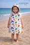 Children's Baby Poncho Printed Animal Pattern |   Coast+Beach+Sea+Bath - 2