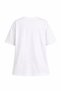Ecru Basic Crew Neck Letter Printed Short Sleeve Women's T-Shirt - 3
