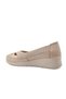 42765 Genuine Leather Beige Women's Daily Mother Shoes - 4
