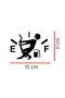 Fuel Tank Empty Humor Sticker - Low Fuel Funny Car Sticker - Auto Motor Sticker 15X11Cm - 3