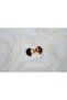 Bkp143 Round Double Color Detail Earrings (32mm) - 3