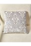 Silver And Ivory Velvet Cushion - 4