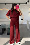 Women's Summer Top and Bottom Set Cotton Spanish Style Sweatpants T-Shirt 2-Piece Set Comfortable Casual Combination - 2