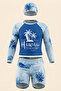 Boys' 3-Piece Swimsuit Set (Shorts+Long Sleeve Top+Cap) 3-12 Years 12594B - 2