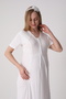 Short Sleeve Nightgown and Robe Maternity-Pregnancy 2-Piece Set - 4